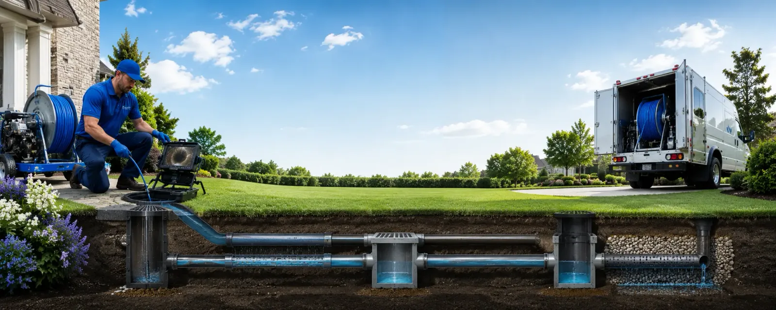 Outdoor drain cleaning information for Harrisburg, NE